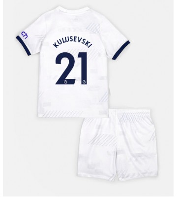 Maillot de foot Tottenham Hotspur Dejan Kulusevski #21 Domicile enfant 2023-24 Manches Courte (+ pantalon court)